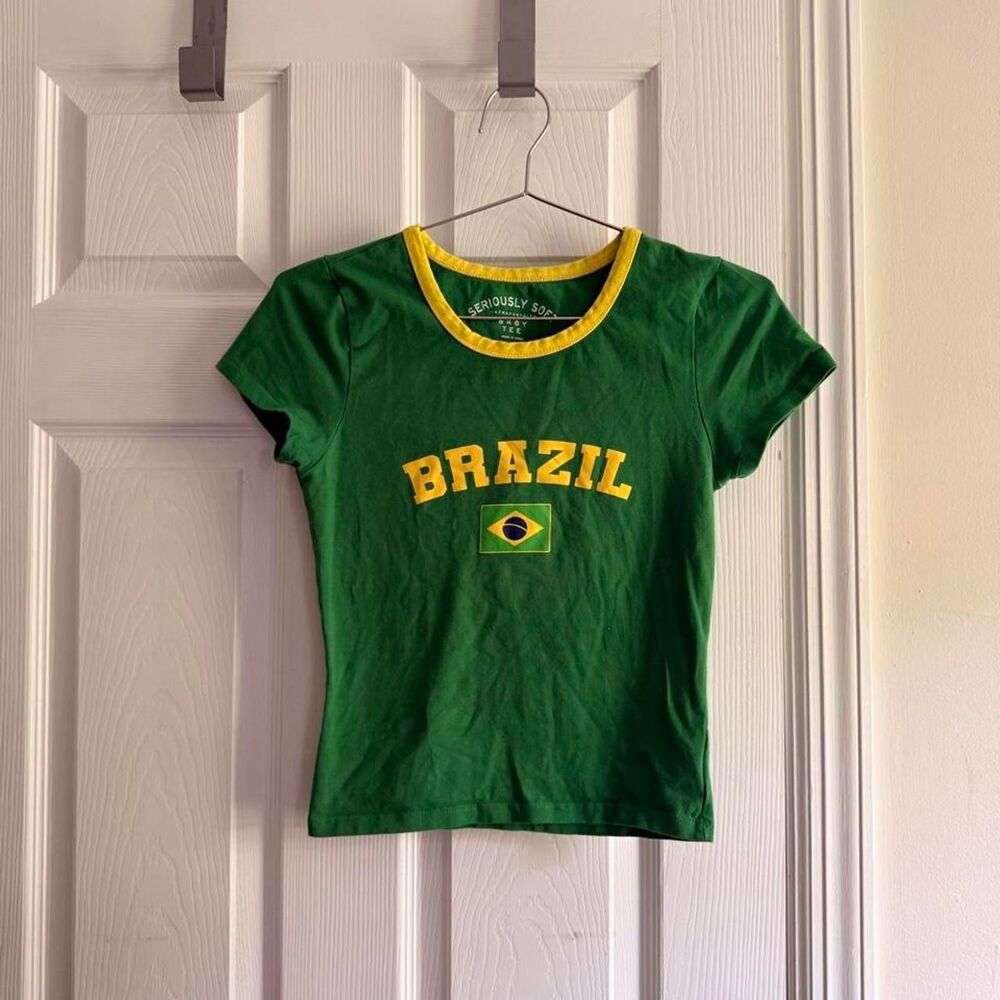 Brazil Baby Tee Size Small by Aeropostale